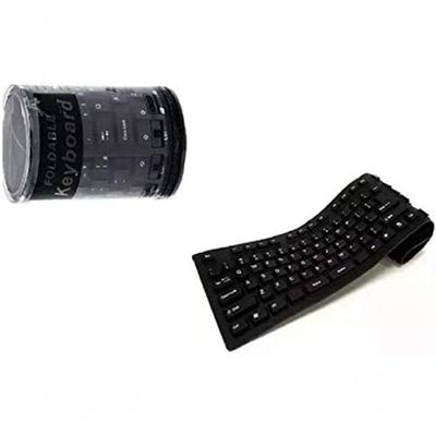 Teclado Emborrachado Resistente À Água - Preto - Borracha
