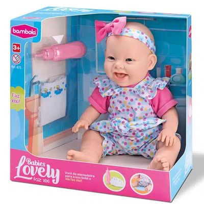 Boneca Lovely Babies Faz Xixi - Bambola