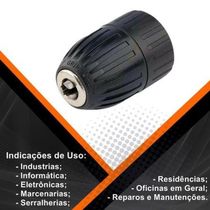 Mandril De Aperto Rápido 10mm 3-8" Pol - Fertak