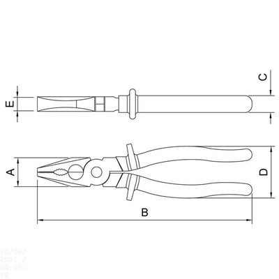Alicate Universal Isolado 1.000 V 8" Tramontina Pro Tramontina