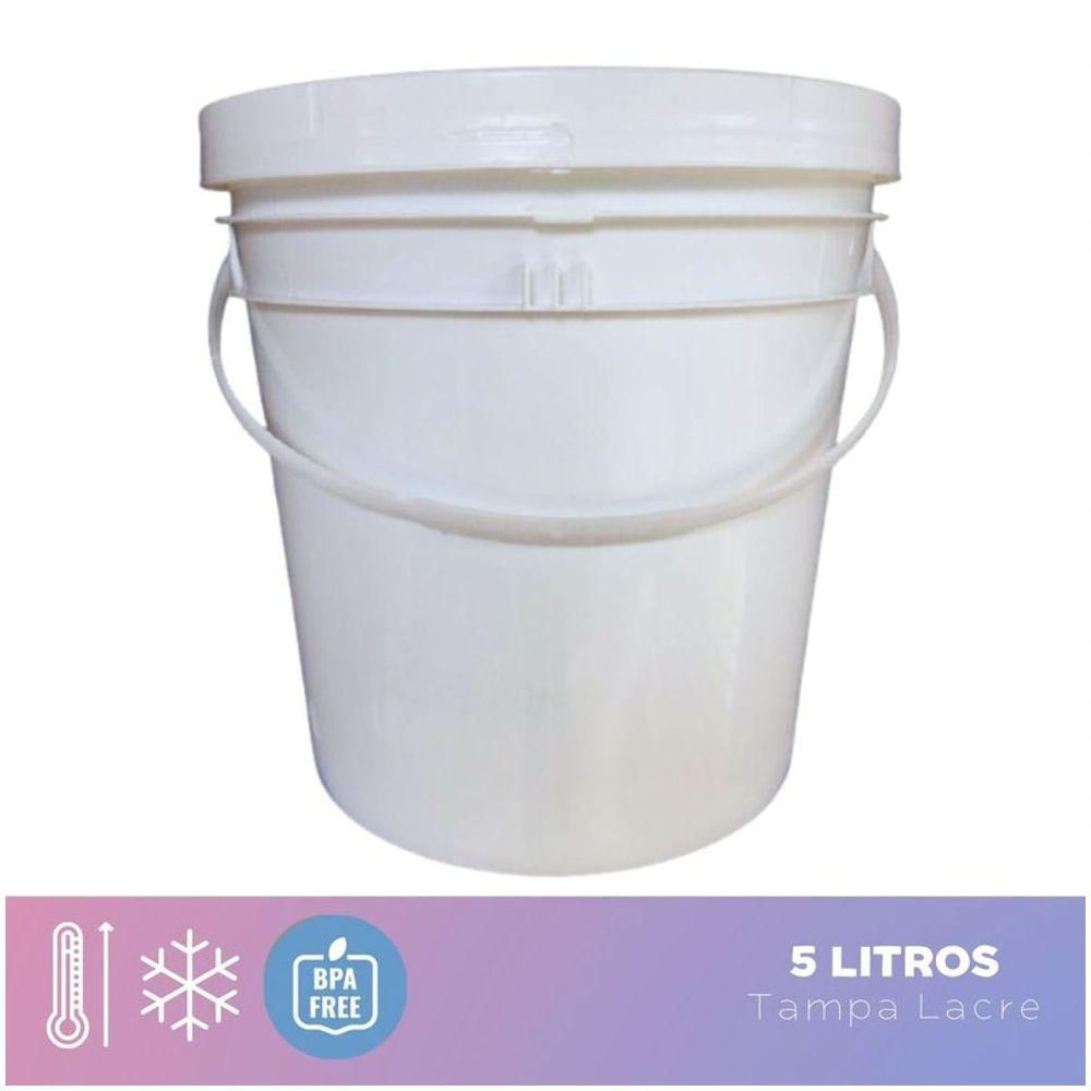 Balde Alça Plastica Salvador 5 Litros 3 Peças