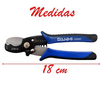 Alicate Decapador Cortador De Fios E Cabos 8 Polegadas Danmi®