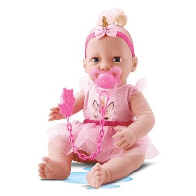 Boneca Diver New Born Unicórnio - Divertoys