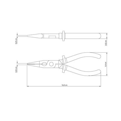 Alicate Bico Meia Cana 6" Isolado - Tramontina