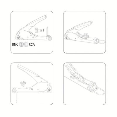 Alicate Crimpador Para Cabos Coaxiais 6" Tramontina Pro Tramontina