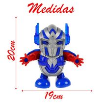 Brinquedo Robô Max Prime Dançarino Infantil Com Luz Som