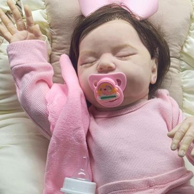 Bebê Reborn Menina Realista , Artesanal Corpo Todo De Silicone Soft Macio.
