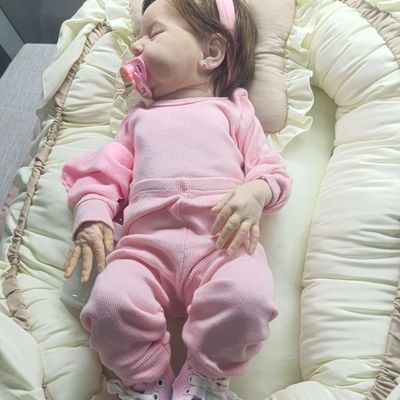Bebê Reborn Menina Realista , Artesanal Corpo Todo De Silicone Soft Macio.