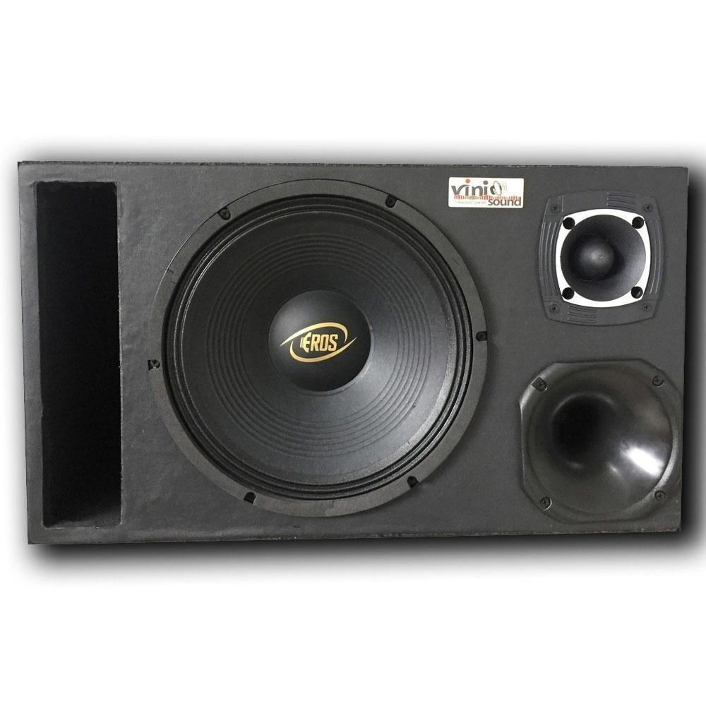 Caixa Trio Eros E-450lc Black 450wrms 12 Pol + Driver + Tweeter