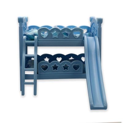 Berço De Brinquedo Com Escorregador Azul