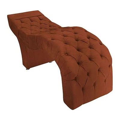 Maca Estofada Estética Cílios Salão Spa Suede Nicole Cor:terracota