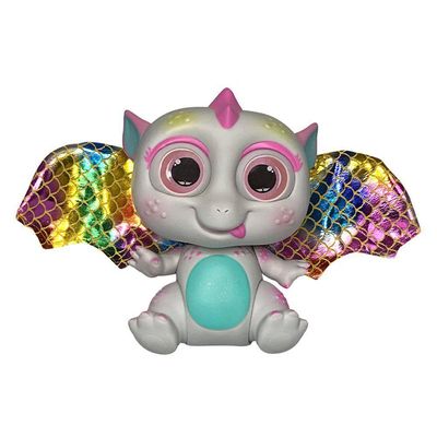Bebê Dragão Flying Baby Com Asas - Branco.