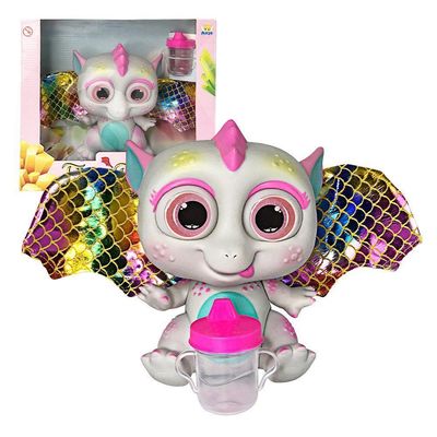 Bebê Dragão Flying Baby Com Asas - Branco.