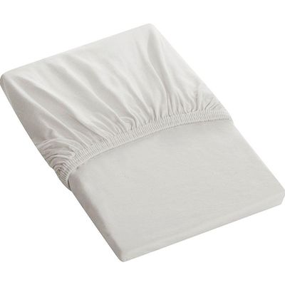 Lençol Malha Tecebem Queen C/Elástico Liso Branco