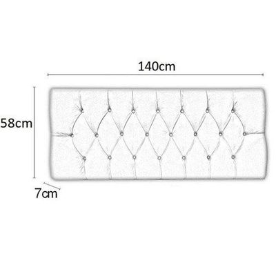 Painel Cabeceira Paris Casal Para Cama Box 1,38 Suede Preto