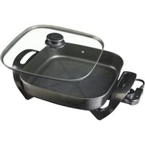 Panela Elétrica Quadrada 1500W 30cm Mangiare Preta APEQ01I-02 Agratto 220V