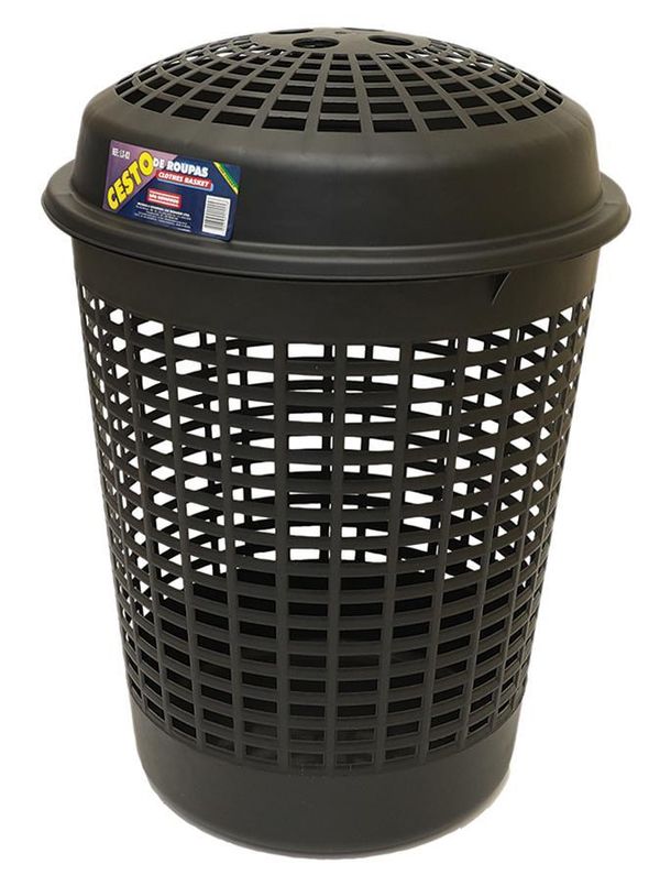 Cesto de Roupas 55L São Bernardo LX03 Preto