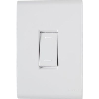 Conjunto 4X2 Com 1 Interruptor Paralelo Liz 10 A 250V Branco