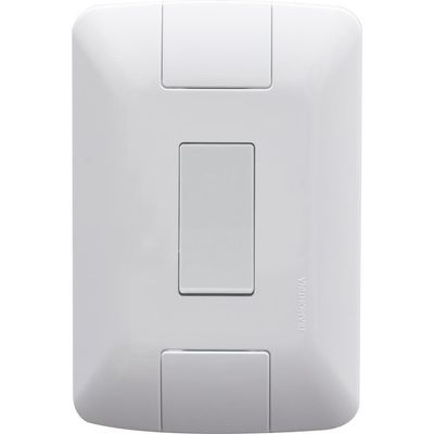 Conjunto 4X2 Com 1 Interruptor Simples Aria 6 A 250 V Branco