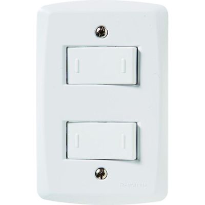 2 Interruptores Paralelos 10 A 250v Lux2 Branco