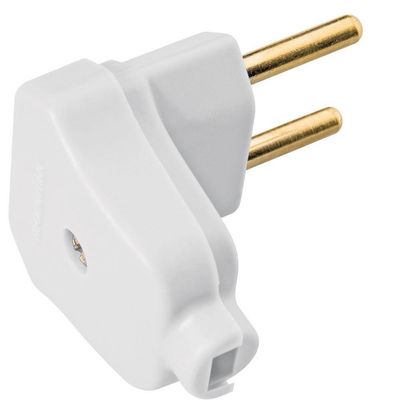 Plugue Angular 2p 10 A 250 V Branco Tramontina