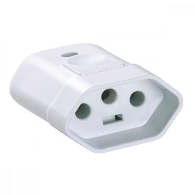 Plugue Fêmea 2p+t 250 V 20 A Tramontina Branco