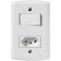 1 Interruptor Simples 10 A 250v e 1 Tomada A 250v Branco