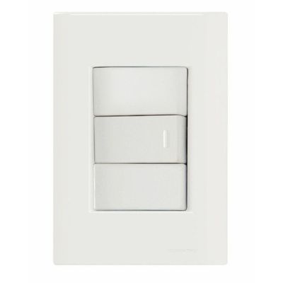 Conjunto 4X2 Com 1 Interruptor Simples 10 A 250 V Giz Branco