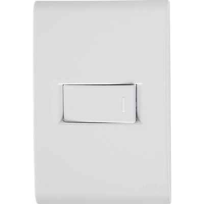 1 Interruptor Simples Horizontal Liz 10 A 250v Branco