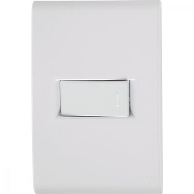 1 Interruptor Simples Horizontal Liz 10 A 250v Branco