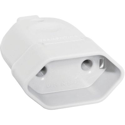 Plugue Fêmea 2p 10 A 250 V Tramontina Branco