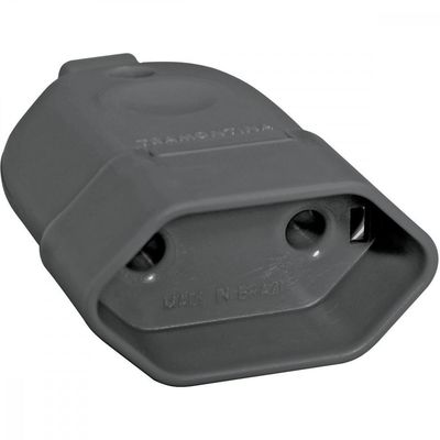 Plugue Fêmea 2p 10 A 250 V Tramontina Preto