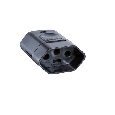 Plugue Fêmea 2p+t 20 A 250 V Tramontina Preto