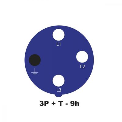 Plugue Móvel Industrial 3p+t 32 A 220-250 Vca 9 H Tramontina