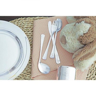 Jogo de Talheres Infantil Tramontina Baby em Aço Inox