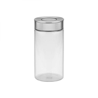 Pote de Vidro Tramontina com Tampa de Aço Inox 10 Cm 1,4 L