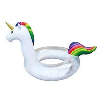 Boia Unicórnio Glitter Inflável Grande Adulto/infantil