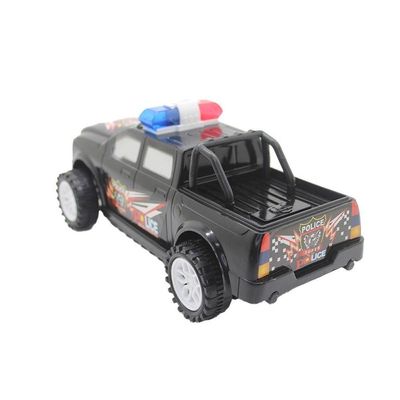 Brinquedo Camioneta Carrinho De Policia Fricção Preto