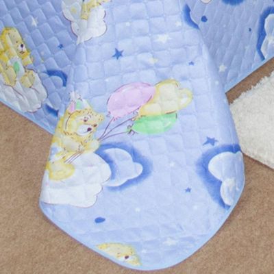 Coberdrom Edredom Solteiro Alegria Dupla Face Urso - Azul