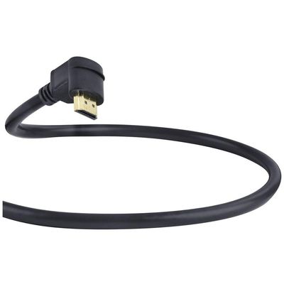 Cabo Hdmi 2.0 4k Ultra Hd 3d Conexão Ethernet Com 01 Conector 90º 2 Metros - H2090-2