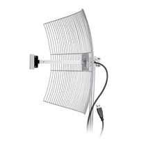Antena USB Parabolica de Grade Aquario USB-2510 com 2.4 GHZ e Ganho de 25 DBI Cabo de 10 Metros