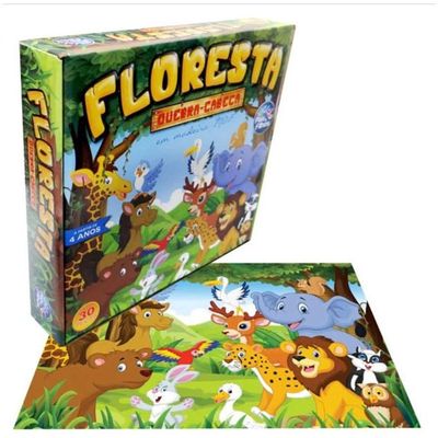 Puzzle Floresta 30 Peças - Pais E Filhos
