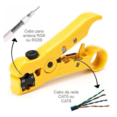 Alicate Universal Desencampa, Corta E Descasca Fios Utp/stp