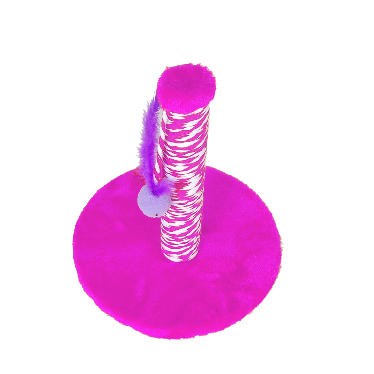 Arranhador para Gato Brinquedo  interativo com Poste e Bolinha Rosa