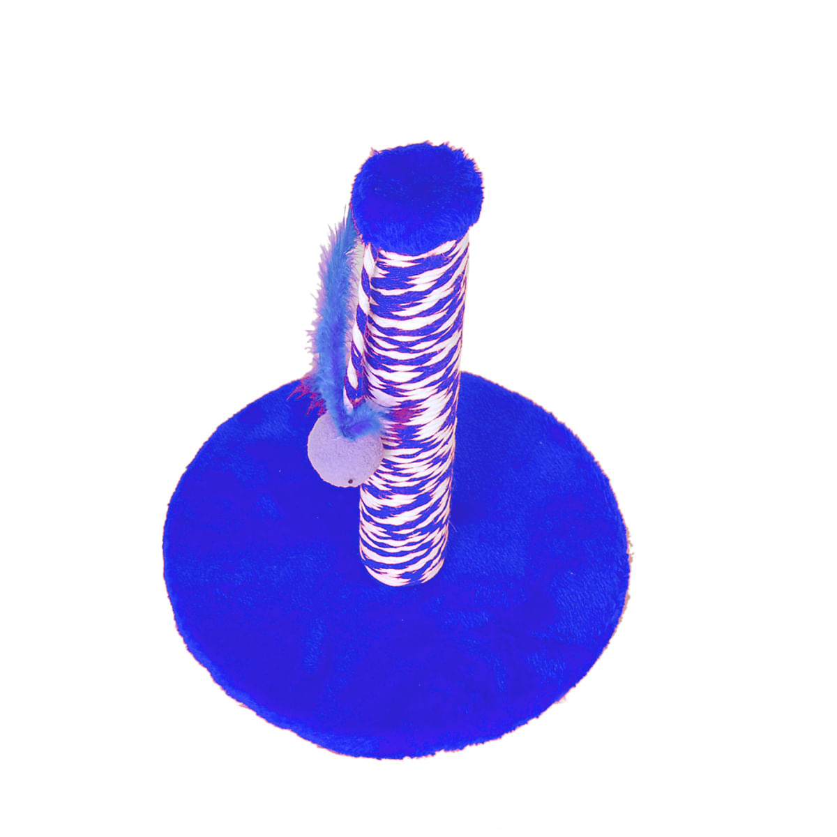 Arranhador para Gato Brinquedo  interativo com Poste e Bolinha Azul