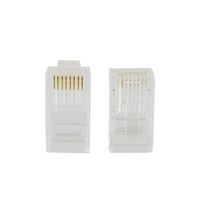 Conector Macho RJ-45 EVUS CAT6 UTP 8X8 Pacote com 100 C-099
