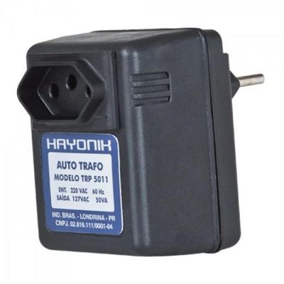 Auto Transformador Parede 220/127VAC 50VA TRP 5011 Preto Hayonik