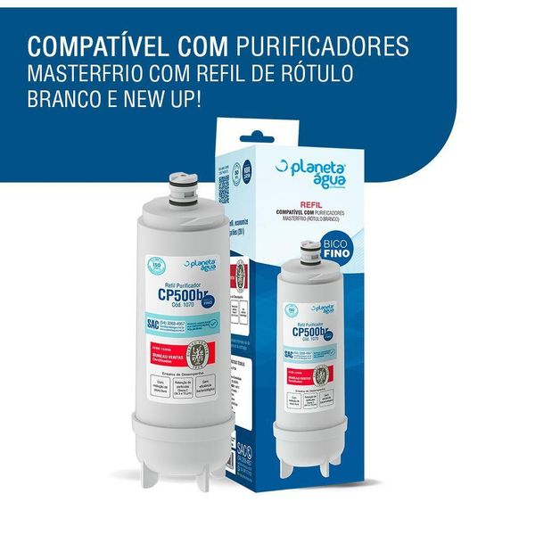 Kit 2 Refil Cp500br para Purificador Masterfrio Planeta Agua
