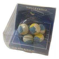 Kit 6 Borrachas Escolar Personalizadas de Bola de Volei Primax
