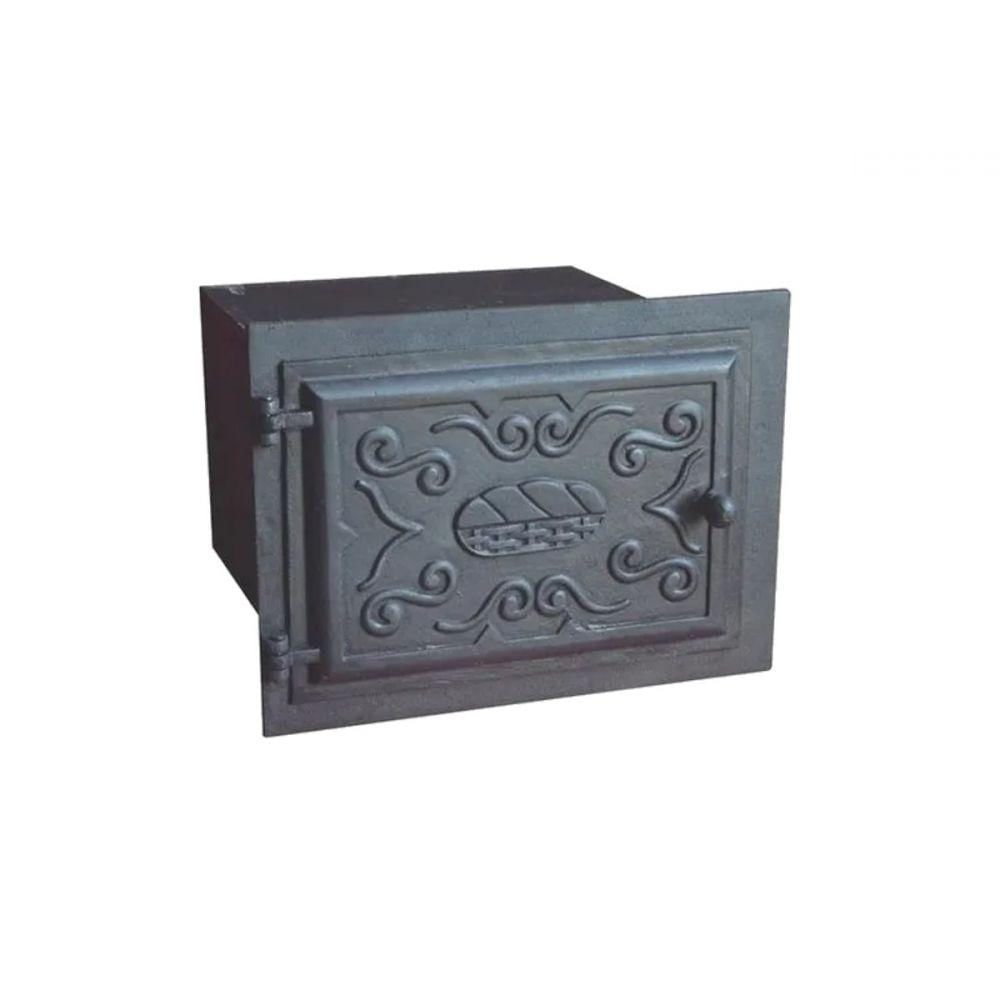 Forno Ferro Fundido Tampa Ferro Fogão Lenha 50x47x33cm G